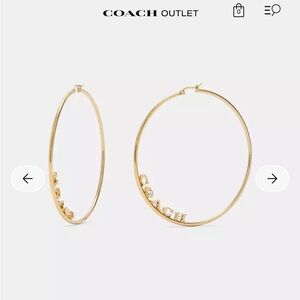 Coach Gold Hoop Earrings